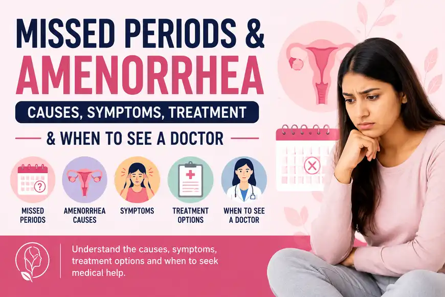 Missed periods and amenorrhea causes, symptoms, treatment options, and when to see a gynecologist