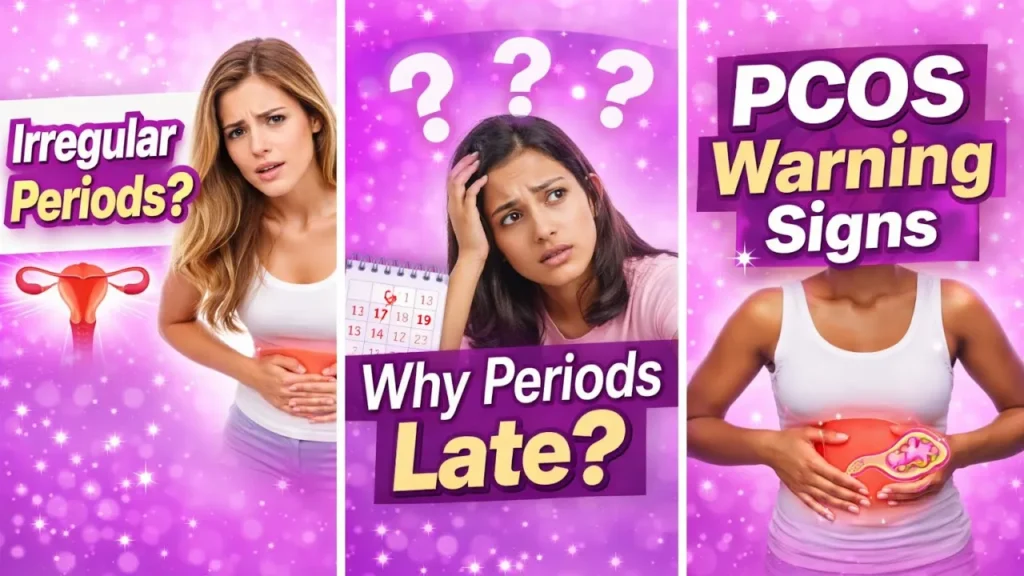 Irregular periods causes, late periods reasons and PCOS warning signs explained