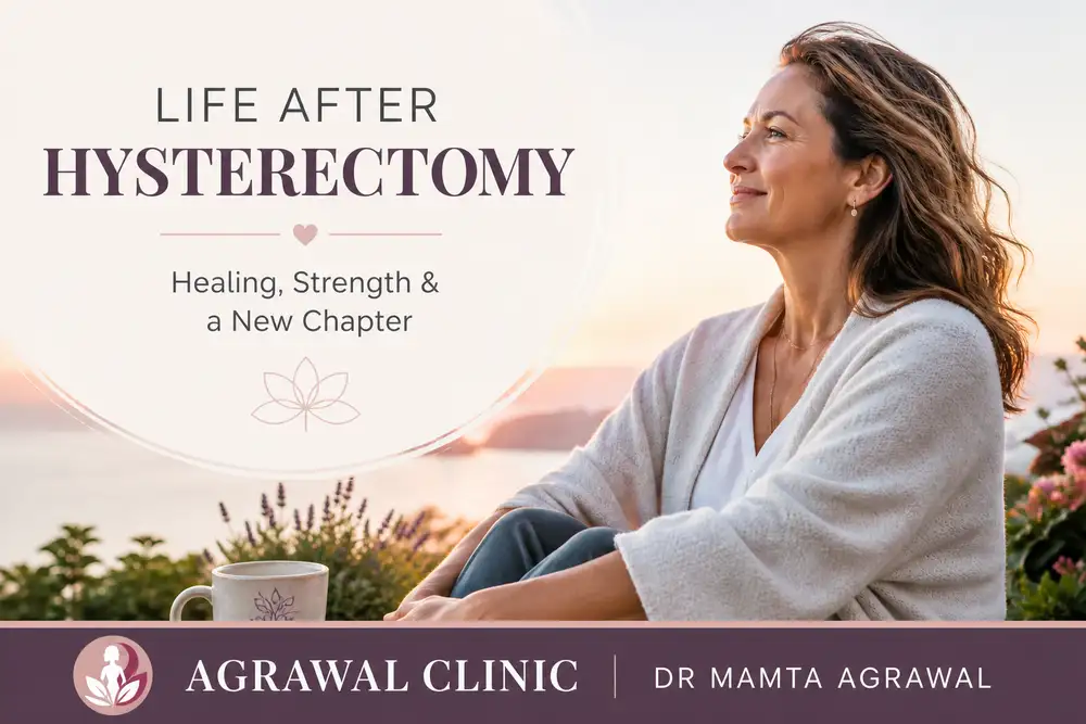 Life after hysterectomy recovery tips including physical healing emotional changes and lifestyle care by Dr Mamta Agrawal gynecologist in Delhi