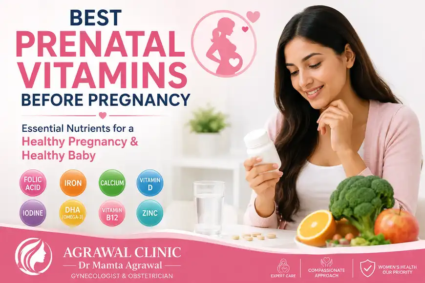 Best prenatal vitamins before pregnancy including folic acid, iron, calcium, vitamin D and DHA for a healthy pregnancy.