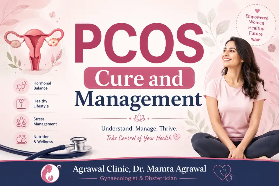 Can PCOS Be Cured? Complete guide to PCOS treatment, symptom management, fertility, weight loss, and long-term hormonal health by Dr. Mamta Agrawal at Agrawal Clinic.